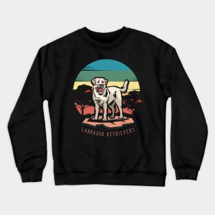 Labrador Dog | Retro design for Dog Lovers Crewneck Sweatshirt